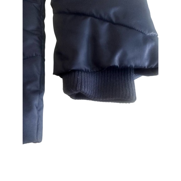 Women NYCO M navy blue puffer coat hood comfy & warm coat great condition - Picture 5 of 6